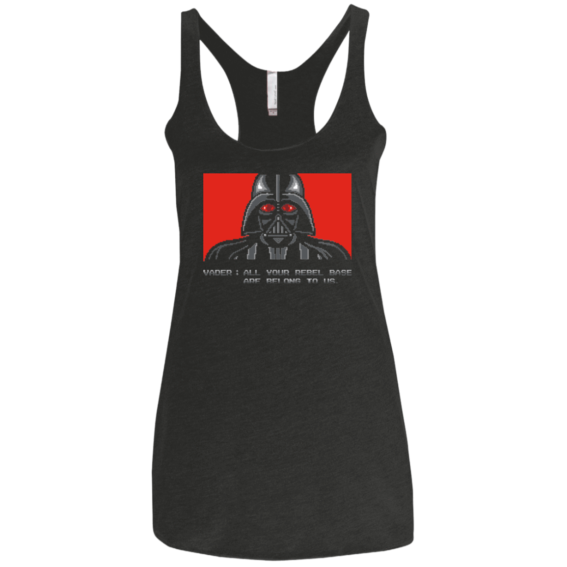 T-Shirts Vintage Black / X-Small All your rebel base are belongs to us Women's Triblend Racerback Tank