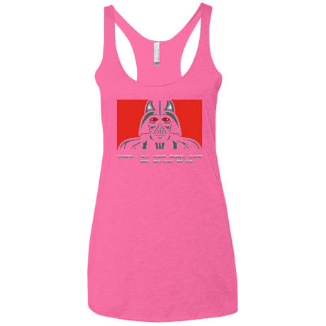 T-Shirts Vintage Pink / X-Small All your rebel base are belongs to us Women's Triblend Racerback Tank