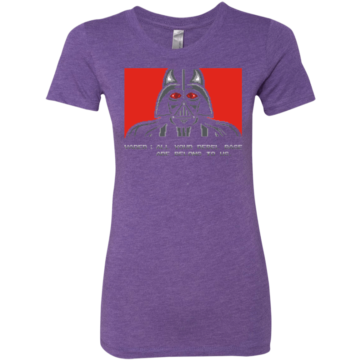 T-Shirts Purple Rush / Small All your rebel base are belongs to us Women's Triblend T-Shirt