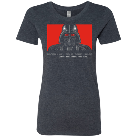 T-Shirts Vintage Navy / Small All your rebel base are belongs to us Women's Triblend T-Shirt