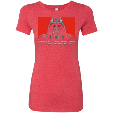 T-Shirts Vintage Red / Small All your rebel base are belongs to us Women's Triblend T-Shirt