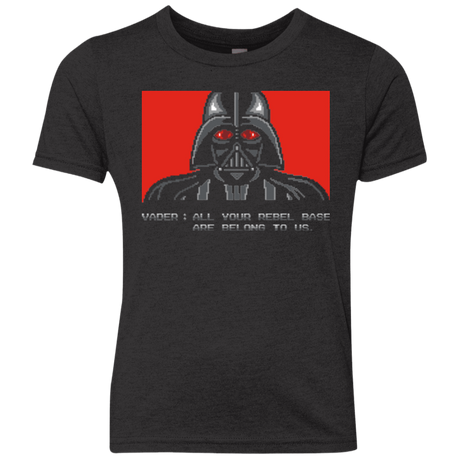 T-Shirts Vintage Black / YXS All your rebel base are belongs to us Youth Triblend T-Shirt