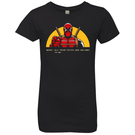 T-Shirts Black / YXS All Your Tacos Are Belong To Me Girls Premium T-Shirt