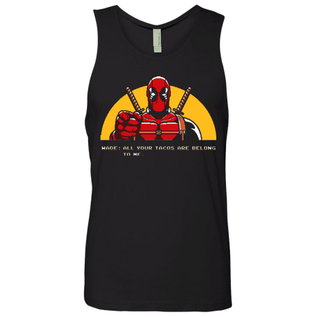 T-Shirts Black / Small All Your Tacos Are Belong To Me Men's Premium Tank Top