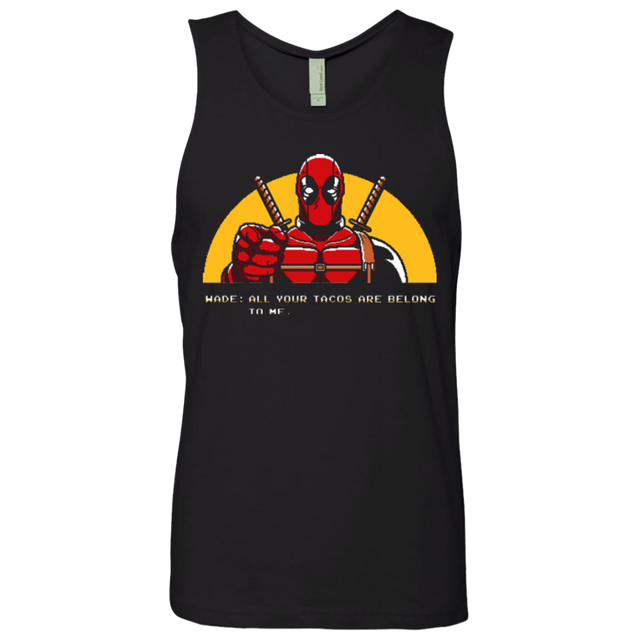 T-Shirts Black / Small All Your Tacos Are Belong To Me Men's Premium Tank Top
