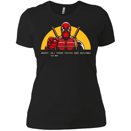 T-Shirts Black / X-Small All Your Tacos Are Belong To Me Women's Premium T-Shirt