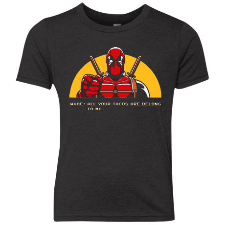 T-Shirts Vintage Black / YXS All Your Tacos Are Belong To Me Youth Triblend T-Shirt