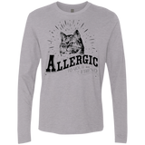 T-Shirts Heather Grey / Small Allergic to your Boyfriend Men's Premium Long Sleeve