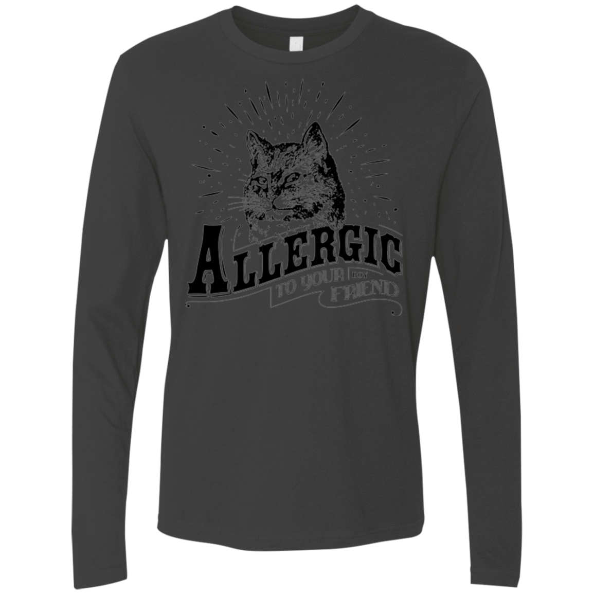 T-Shirts Heavy Metal / Small Allergic to your Boyfriend Men's Premium Long Sleeve