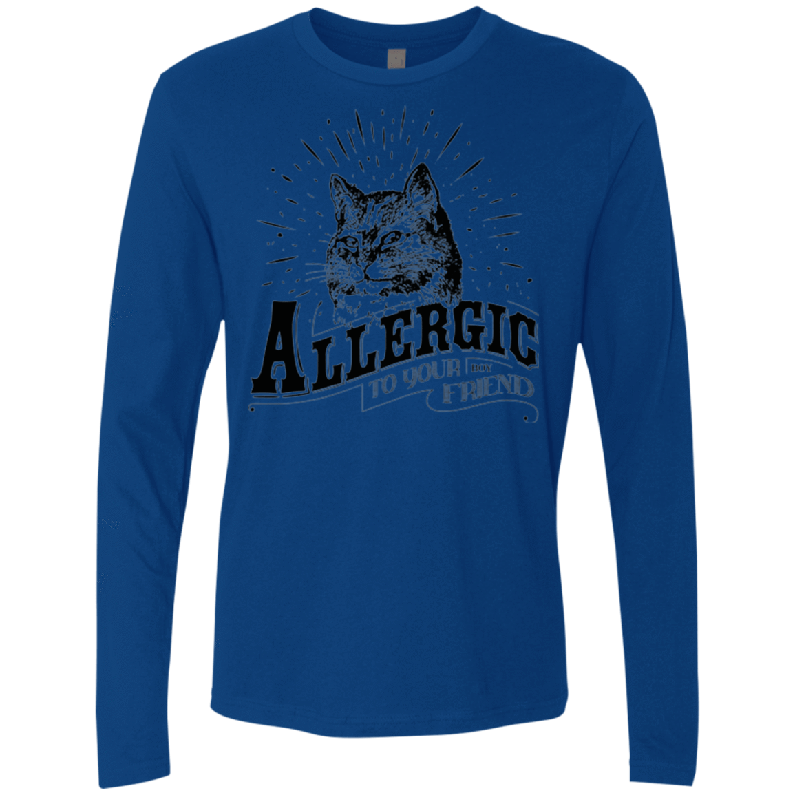 T-Shirts Royal / Small Allergic to your Boyfriend Men's Premium Long Sleeve