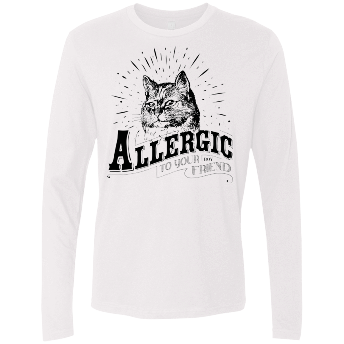 T-Shirts White / Small Allergic to your Boyfriend Men's Premium Long Sleeve