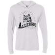 T-Shirts Heather White / X-Small Allergic to your Boyfriend Triblend Long Sleeve Hoodie Tee