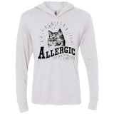T-Shirts Heather White / X-Small Allergic to your Boyfriend Triblend Long Sleeve Hoodie Tee