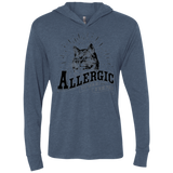 T-Shirts Indigo / X-Small Allergic to your Boyfriend Triblend Long Sleeve Hoodie Tee