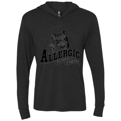 T-Shirts Vintage Black / X-Small Allergic to your Boyfriend Triblend Long Sleeve Hoodie Tee