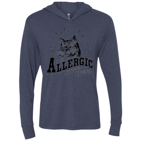 T-Shirts Vintage Navy / X-Small Allergic to your Boyfriend Triblend Long Sleeve Hoodie Tee