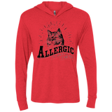 T-Shirts Vintage Red / X-Small Allergic to your Boyfriend Triblend Long Sleeve Hoodie Tee