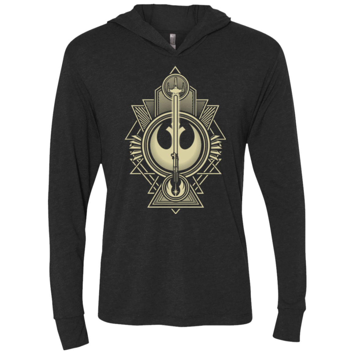 T-Shirts Vintage Black / X-Small Alliance Association Triblend Long Sleeve Hoodie Tee