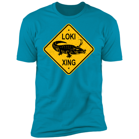 T-Shirts Turquoise / S Alligator Xing Men's Premium T-Shirt