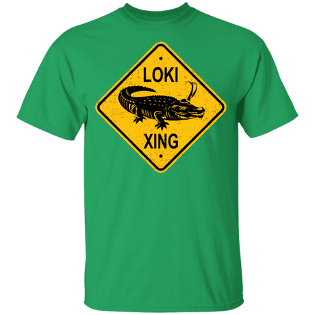 T-Shirts Irish Green / YXS Alligator Xing Youth T-Shirt