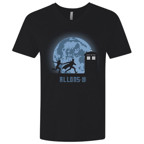 T-Shirts Black / X-Small Allons y! Men's Premium V-Neck