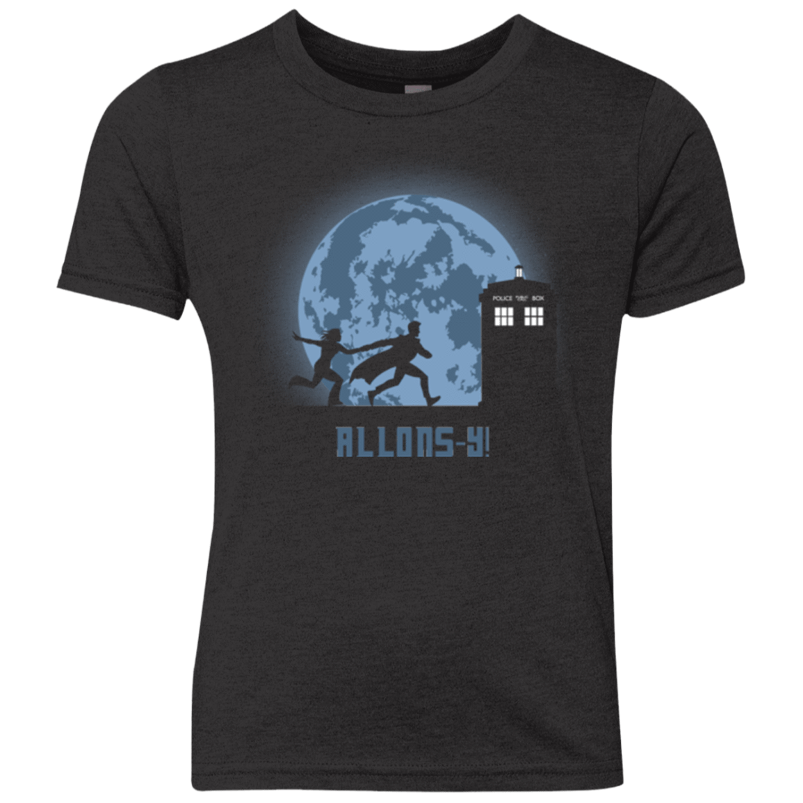 T-Shirts Vintage Black / YXS Allons y! Youth Triblend T-Shirt