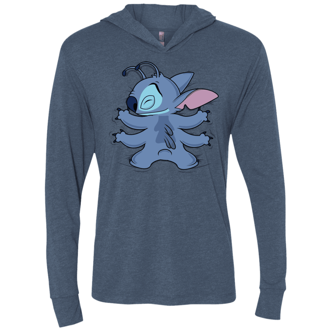 T-Shirts Indigo / X-Small Alohug Triblend Long Sleeve Hoodie Tee