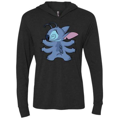 T-Shirts Vintage Black / X-Small Alohug Triblend Long Sleeve Hoodie Tee