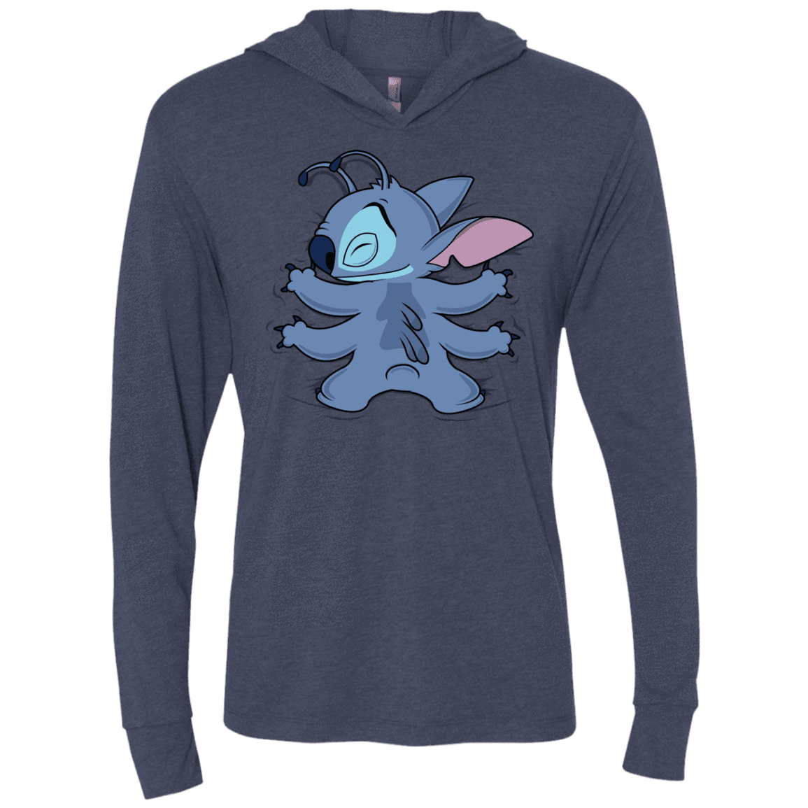 T-Shirts Vintage Navy / X-Small Alohug Triblend Long Sleeve Hoodie Tee