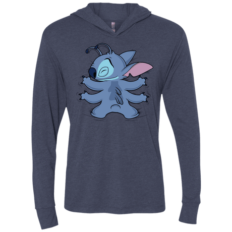 T-Shirts Vintage Navy / X-Small Alohug Triblend Long Sleeve Hoodie Tee