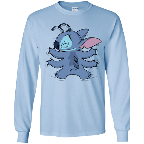 T-Shirts Light Blue / YS Alohug Youth Long Sleeve T-Shirt