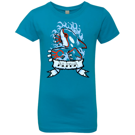 T-Shirts Turquoise / YXS Alpha Girls Premium T-Shirt