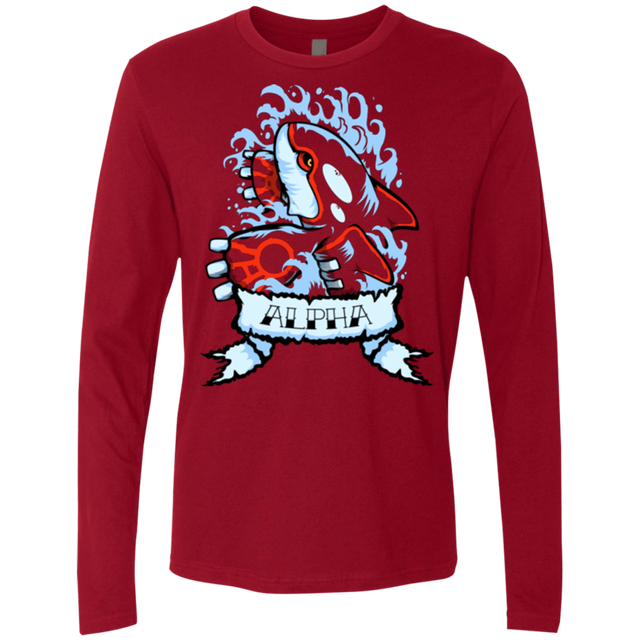 T-Shirts Cardinal / Small Alpha Men's Premium Long Sleeve
