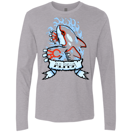 T-Shirts Heather Grey / Small Alpha Men's Premium Long Sleeve