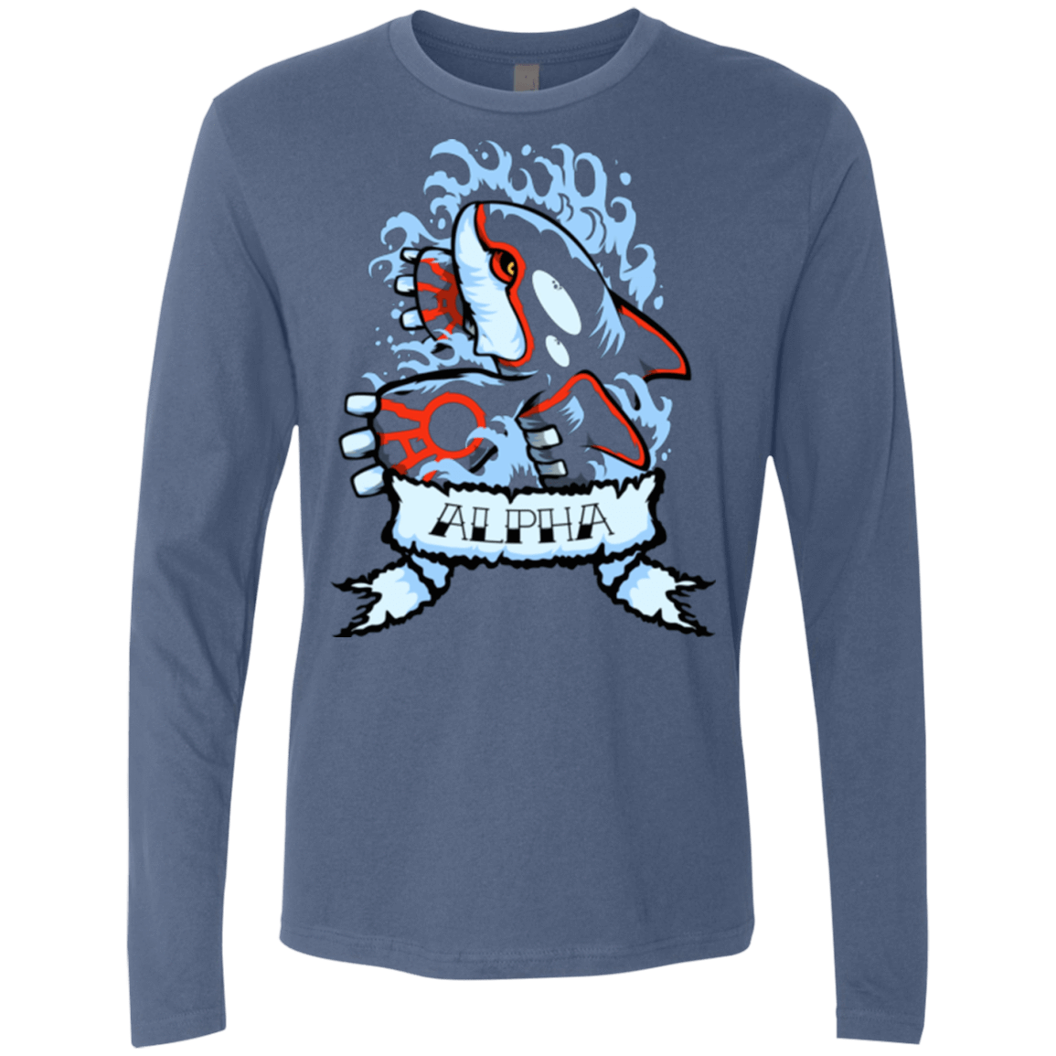 T-Shirts Indigo / Small Alpha Men's Premium Long Sleeve