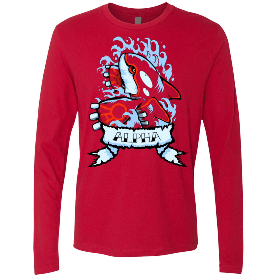 T-Shirts Red / Small Alpha Men's Premium Long Sleeve