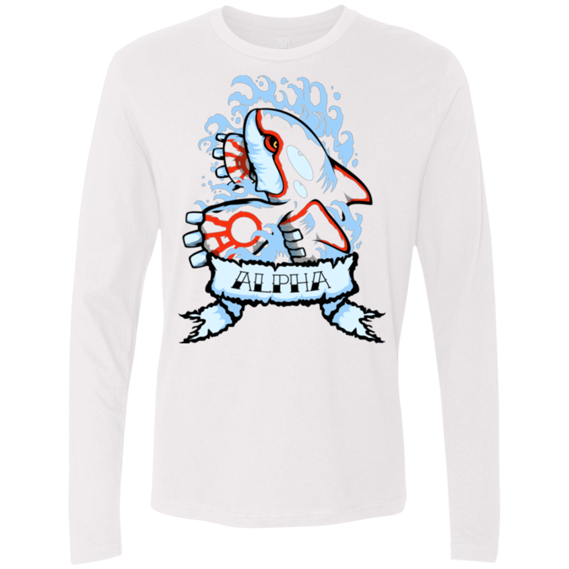 T-Shirts White / Small Alpha Men's Premium Long Sleeve