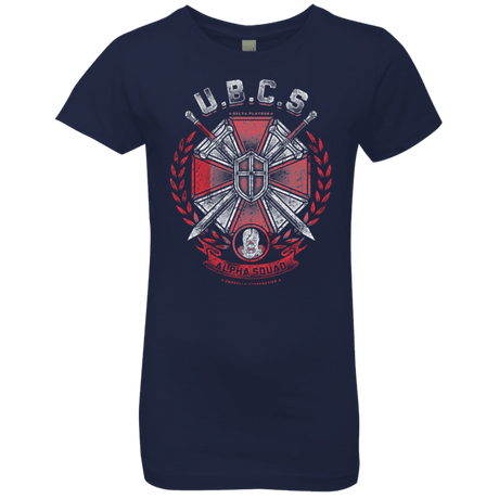 T-Shirts Midnight Navy / YXS ALPHA SQUAD Girls Premium T-Shirt