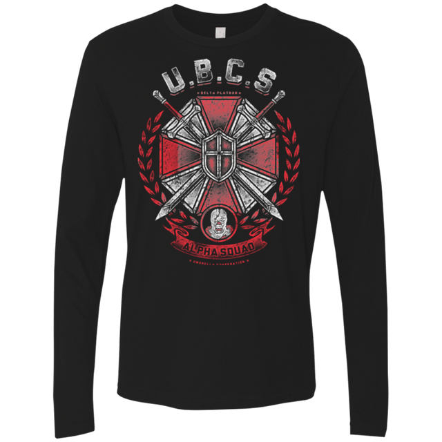 T-Shirts Black / Small ALPHA SQUAD Men's Premium Long Sleeve
