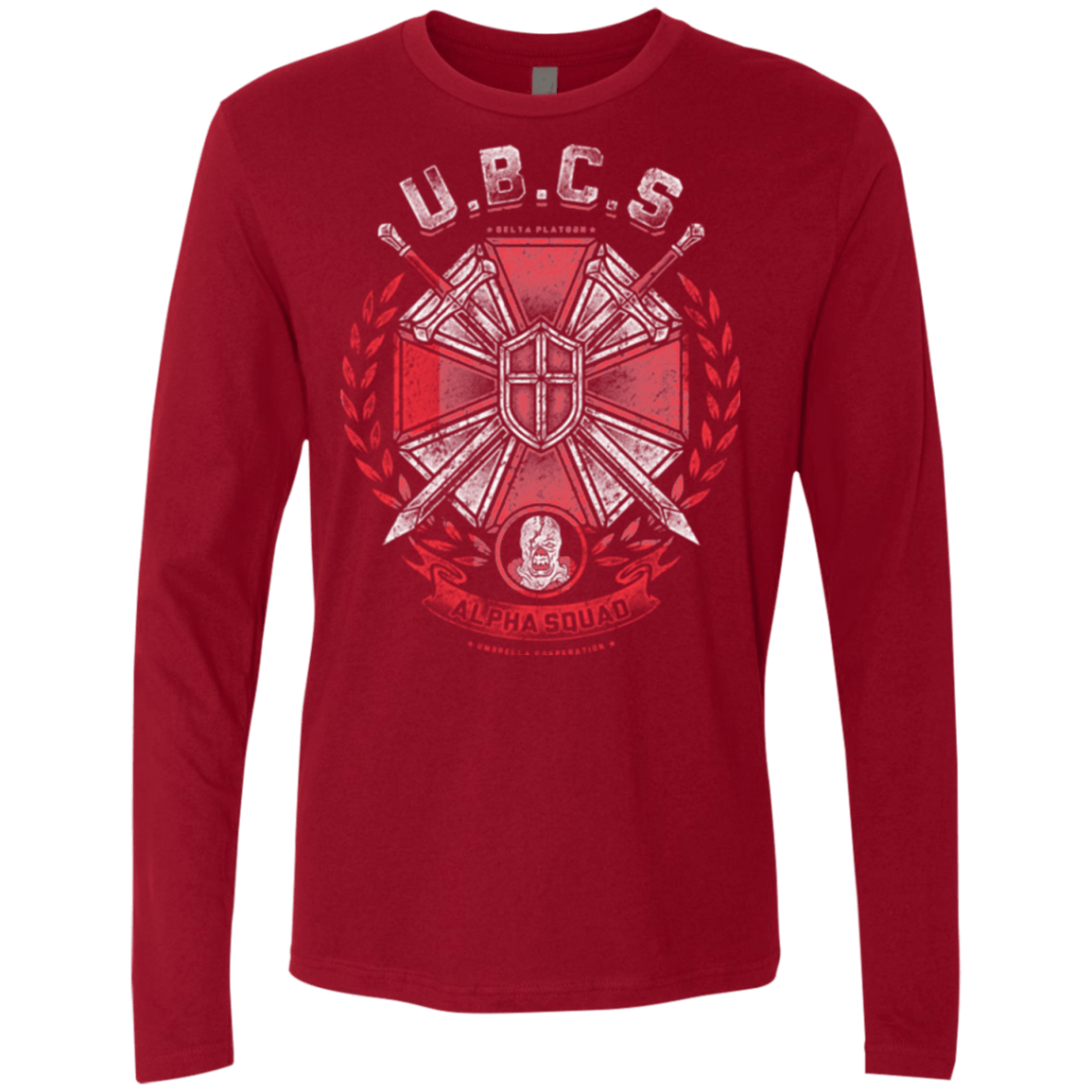 T-Shirts Cardinal / Small ALPHA SQUAD Men's Premium Long Sleeve