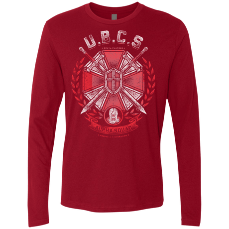 T-Shirts Cardinal / Small ALPHA SQUAD Men's Premium Long Sleeve