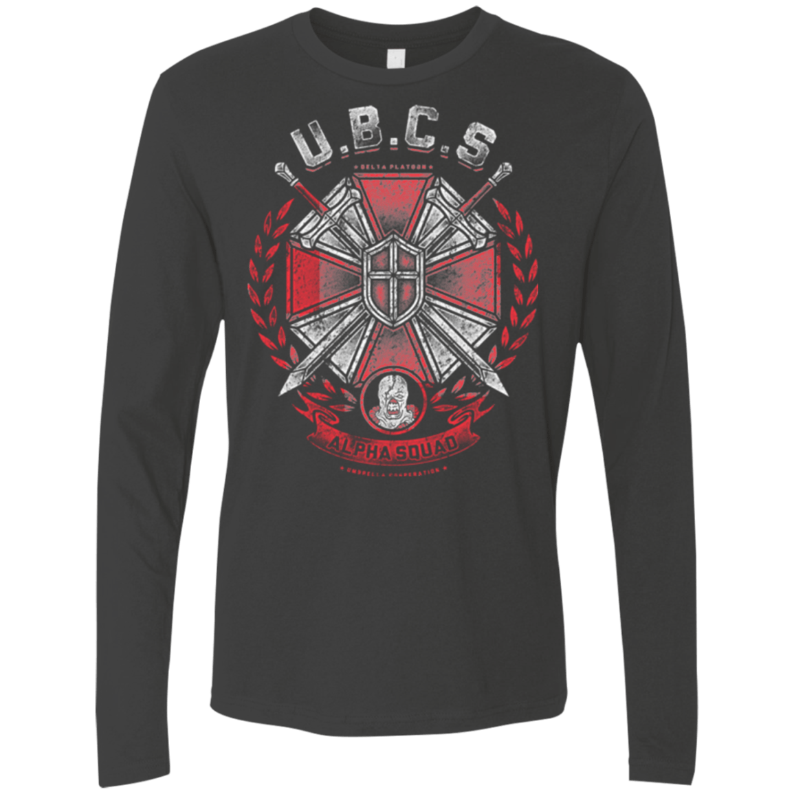 T-Shirts Heavy Metal / Small ALPHA SQUAD Men's Premium Long Sleeve
