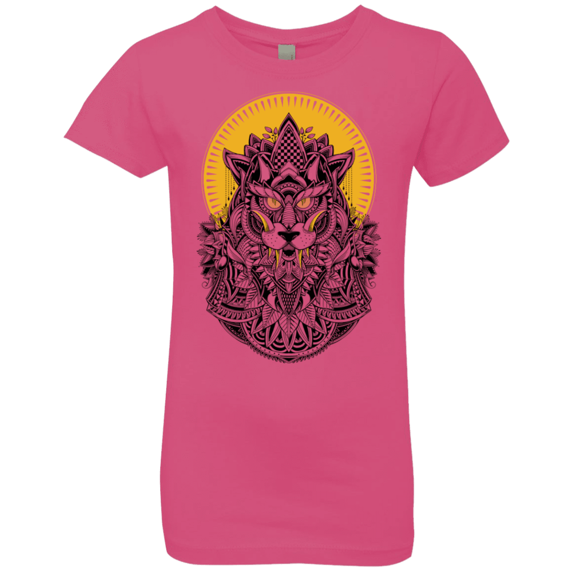 T-Shirts Hot Pink / YXS Alpha Wolf Girls Premium T-Shirt