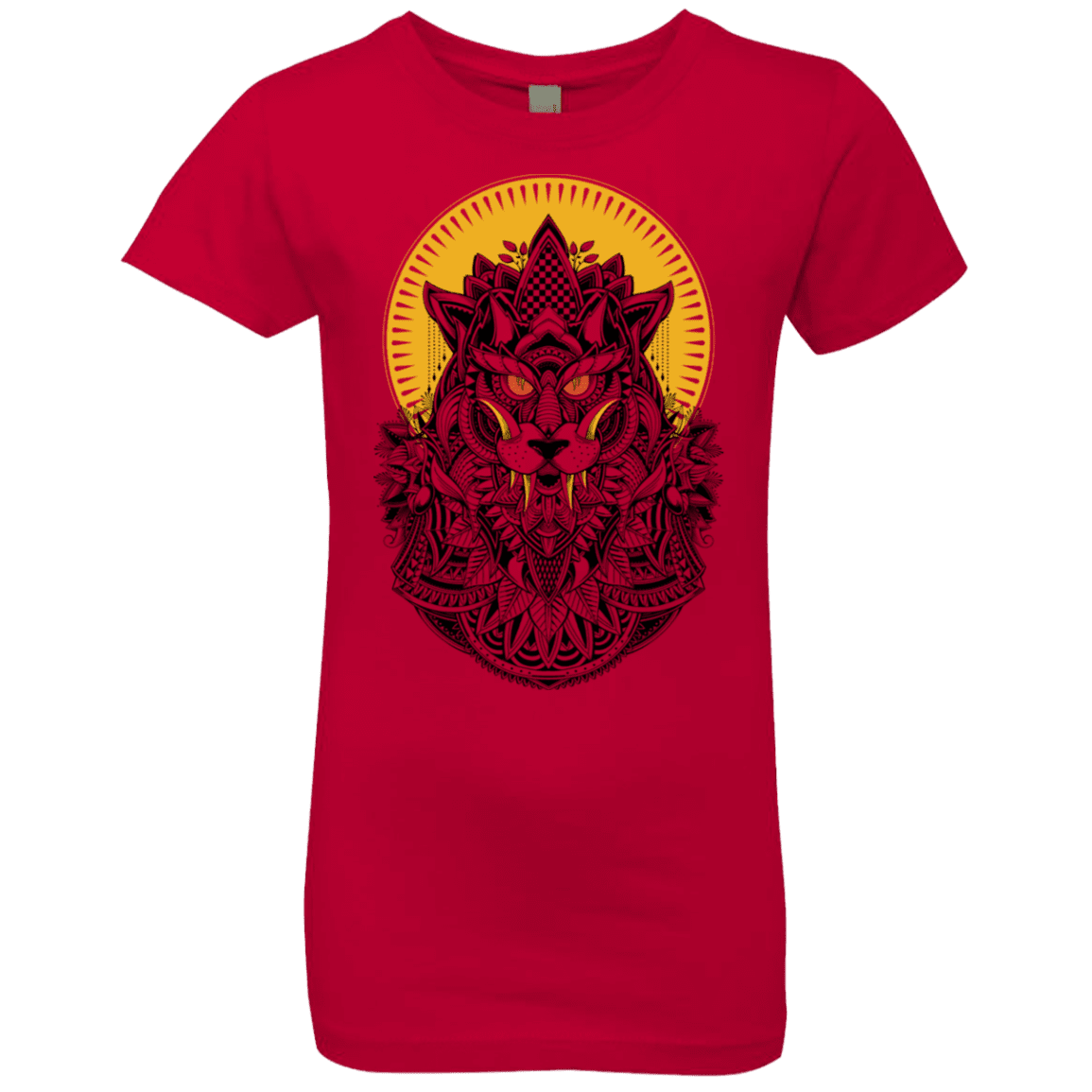 T-Shirts Red / YXS Alpha Wolf Girls Premium T-Shirt