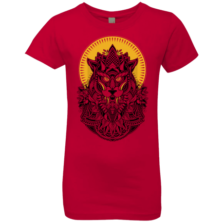 T-Shirts Red / YXS Alpha Wolf Girls Premium T-Shirt