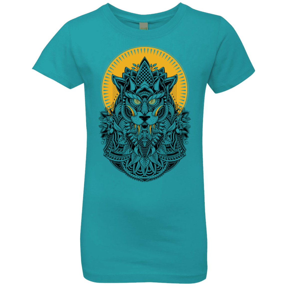 T-Shirts Tahiti Blue / YXS Alpha Wolf Girls Premium T-Shirt