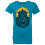 T-Shirts Turquoise / YXS Alpha Wolf Girls Premium T-Shirt