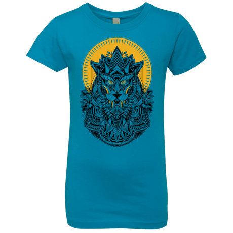 T-Shirts Turquoise / YXS Alpha Wolf Girls Premium T-Shirt