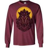 T-Shirts Maroon / S Alpha Wolf Men's Long Sleeve T-Shirt