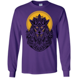 T-Shirts Purple / S Alpha Wolf Men's Long Sleeve T-Shirt